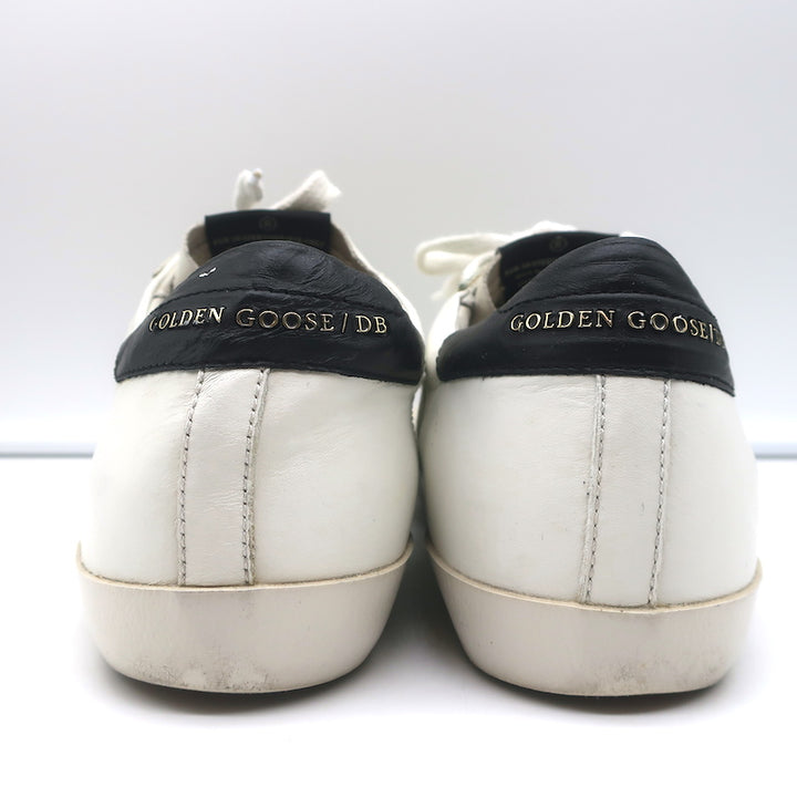 Golden Goose Superstar Sneakers White &amp; Black Leather Size 40