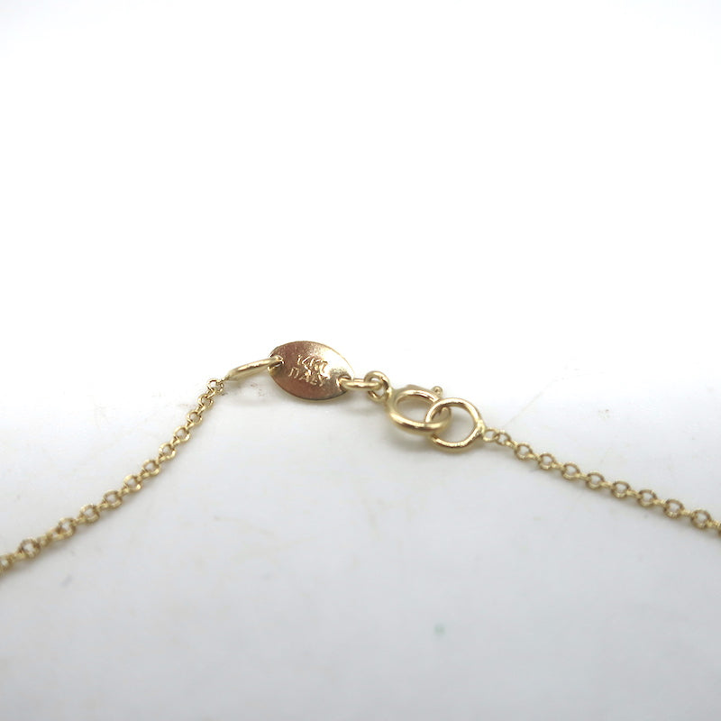 Zoe Lev Mini Diamond Script Initial Necklace 14k Gold NEW