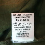 Rhode Puff Sleeve Mini Dress Madeline Olive Linen-Cotton Size 2