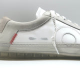 Oliver Cabell Low 1 Sneakers White Distressed Leather Size 41