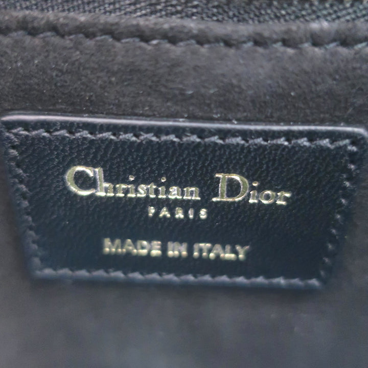 Christian Dior Medium Lady Dior Bag Black Cannage Lambskin Leather Crossbody