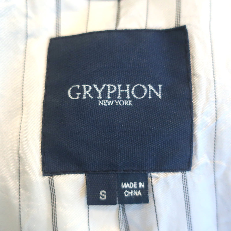 Gryphon Leather Button-Front Jacket Black Size Small