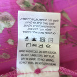 Sabina Musayev Gardenia Puff Sleeve Midi Dress Fuchsia Floral Print Size Medium