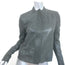 J Brand Leather Jacket Gray Size Small