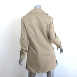 Saint Laurent Saharienne Safari Dress Beige Gabardine Size 40 Long Sleeve Mini