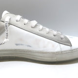Oliver Cabell Low 1 Sneakers White Distressed Leather Size 41