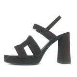 Hermes Jazz 90 Platform Ankle Strap Sandals Dark Brown Suede Size 39