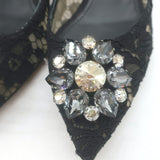 Dolce & Gabbana Bellucci Crystal-Embellished Lace Pumps Black Size 42