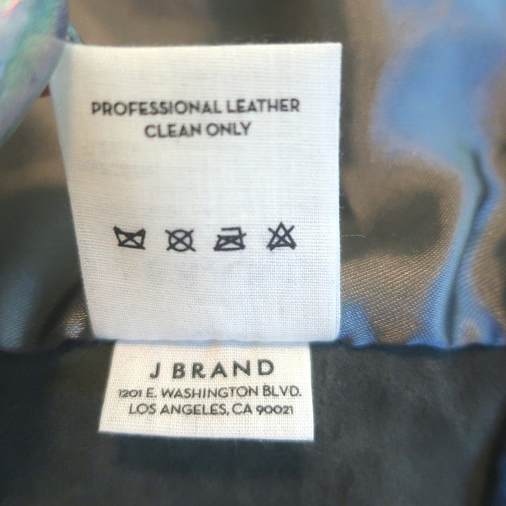 J Brand Leather Jacket Gray Size Small