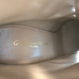 Gianvito Rossi Zip-Front Buckled Ankle Boots Red Leather Size 36.5