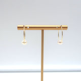 Ariel Gordon Jewelry Mini Endless Pearl Hoops 14k Gold