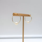 Ariel Gordon Jewelry Mini Endless Pearl Hoops 14k Gold