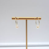 Ariel Gordon Jewelry Mini Endless Pearl Hoops 14k Gold