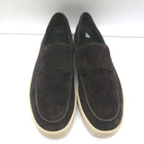 Vince Toren Slip-On Loafers Dark Brown Suede Size 9.5