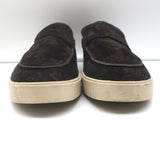 Vince Toren Slip-On Loafers Dark Brown Suede Size 9.5