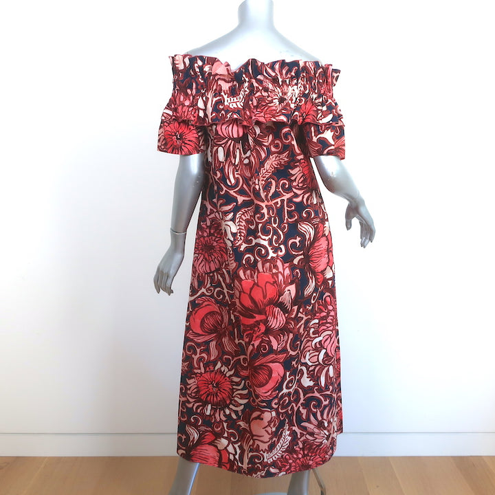 La DoubleJ Breakfast Dress Navy/Pink Floral Print Size Extra Extra Small