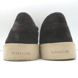 Vince Toren Slip-On Loafers Dark Brown Suede Size 9.5