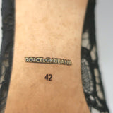 Dolce & Gabbana Bellucci Crystal-Embellished Lace Pumps Black Size 42