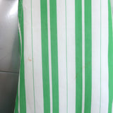 GANNI Striped Wrap Shirt White & Green Cotton Size 38 Long Sleeve Top