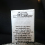 Oscar de La Renta Guipure Lace-Trimmed Asymmetric Dress Black Knit Size Medium