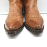 Lucchese Lewis Cowboy Boots Tan Leather Size 9 D
