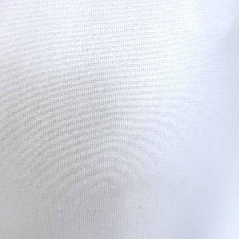 Oscar de la Renta Guipure Lace-Trimmed Dress White Stretch Knit Size Large