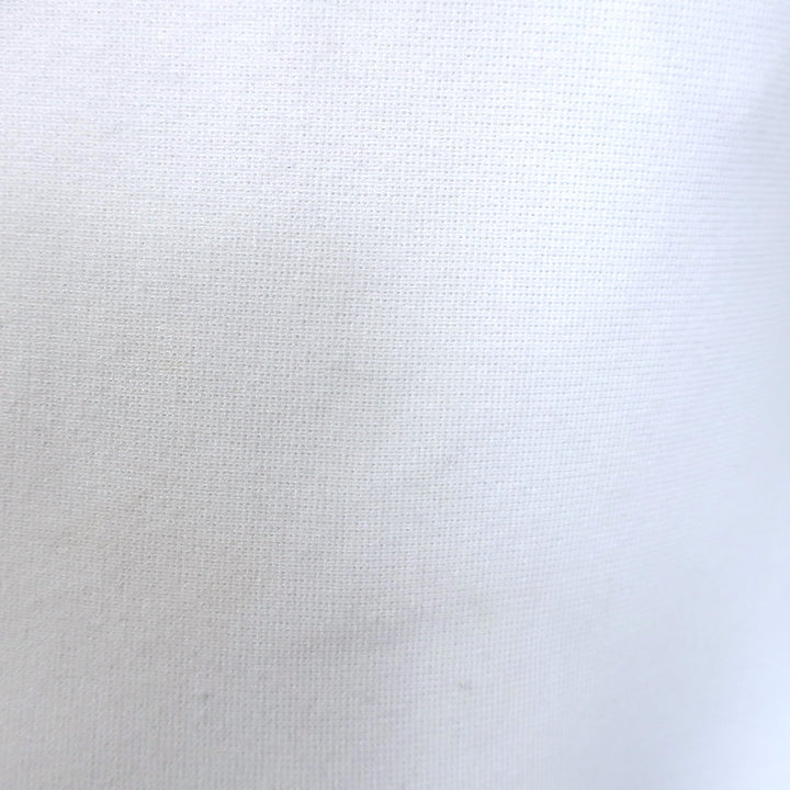 Oscar de la Renta Guipure Lace-Trimmed Dress White Stretch Knit Size Large