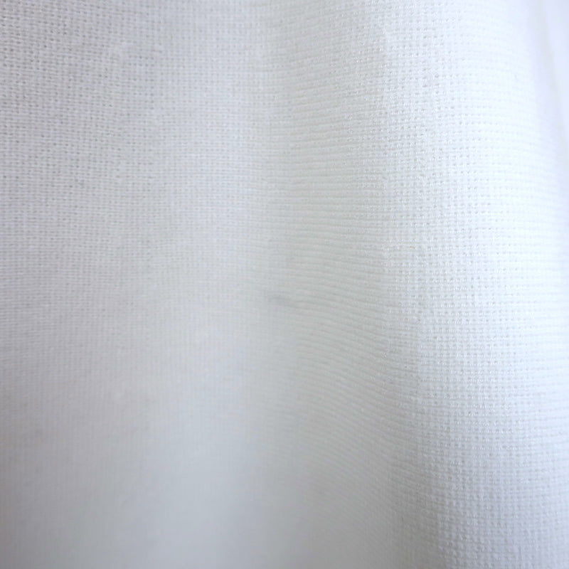 Oscar de la Renta Guipure Lace-Trimmed Dress White Stretch Knit Size Large