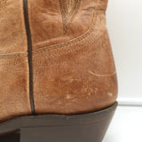 Lucchese Lewis Cowboy Boots Tan Leather Size 9 D