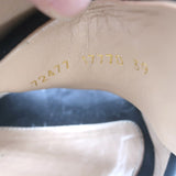 Gianvito Rossi 70 Crisscross Platform Slide Sandals Black Suede Size 39