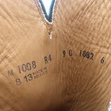 Lucchese Lewis Cowboy Boots Tan Leather Size 9 D