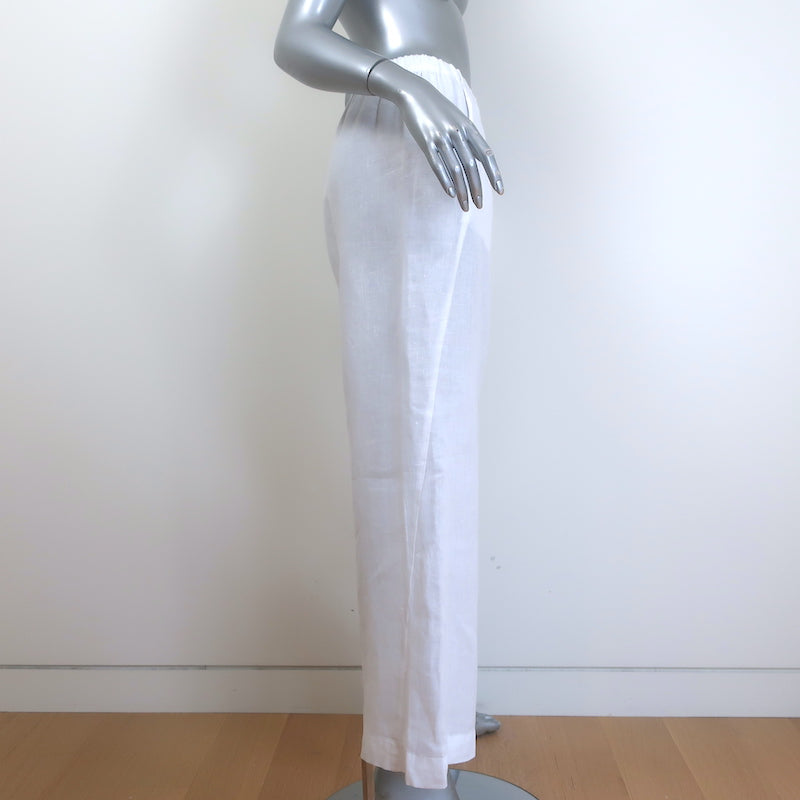 Velvet by Graham &amp; Spencer Zola Linen Pants White Size Small