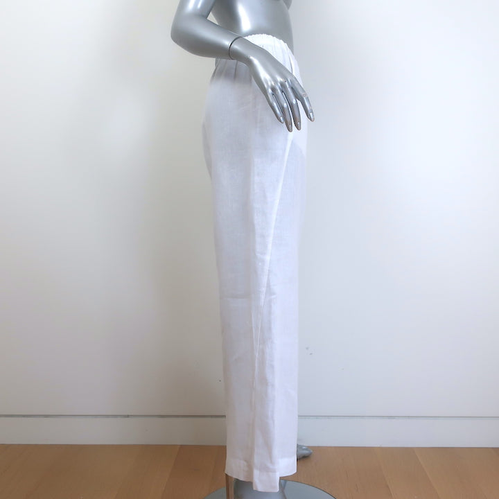 Velvet by Graham &amp; Spencer Zola Linen Pants White Size Small
