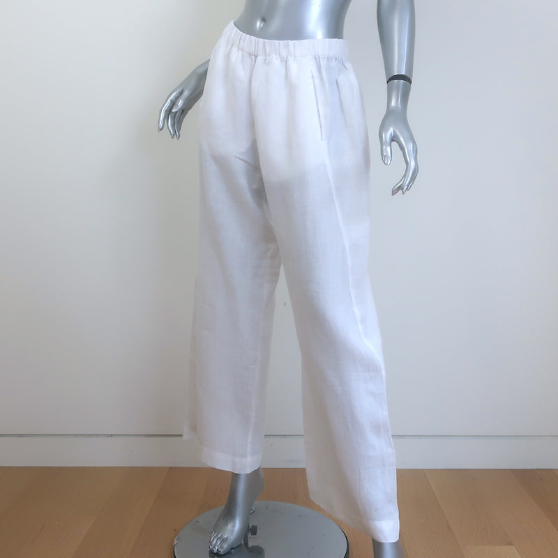 Velvet by Graham &amp; Spencer Zola Linen Pants White Size Small
