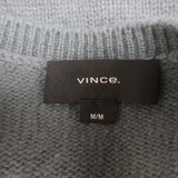 Vince Cashmere Crew Neck Sweater Gray Size Medium