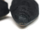 Manolo Blahnik Carolyne Metallic Laser Cut Slingback Pumps Black Size 42