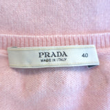 Prada Trompe L'oeil Sleeveless Sweater Top Pink Size 40