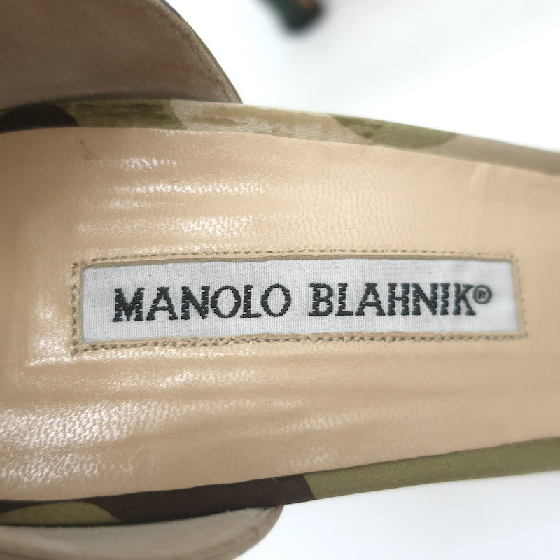 Manolo Blahnik Sedaraby Crystal Buckle d&