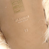 Jil Sander Toscana Shearling Slide Sandals Nude Size 39