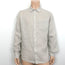 Vince Long Sleeve Linen Button Down Shirt Pumice Rock Size Medium