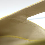 Salvatore Ferragamo Ida Cork Platform Wedge Sandals Yellow Suede Size 38.5