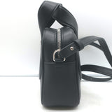 Courreges Loop Tote Bag Black Leather Small Crossbody NEW