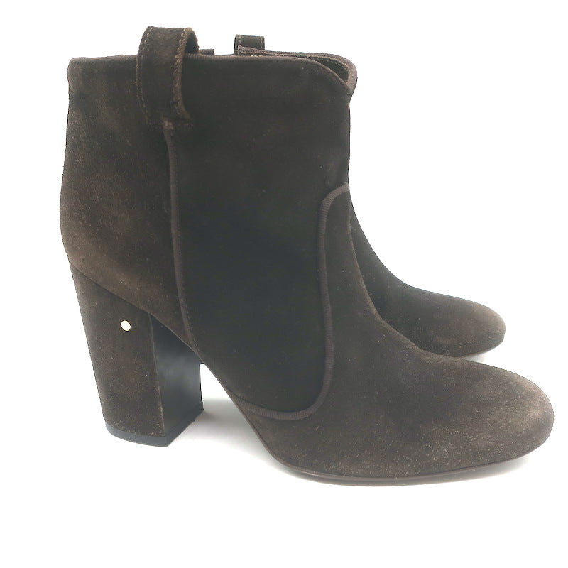Laurence Dacade Pete Ankle Boots Dark Brown Suede Size 41