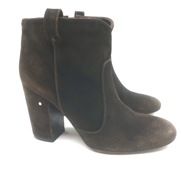 Laurence Dacade Pete Ankle Boots Dark Brown Suede Size 41