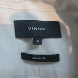Vince Long Sleeve Linen Button Down Shirt Pumice Rock Size Medium