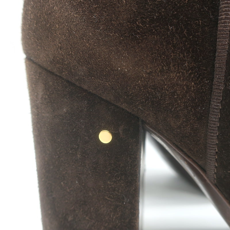 Laurence Dacade Pete Ankle Boots Dark Brown Suede Size 41