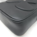 Courreges Loop Tote Bag Black Leather Small Crossbody NEW