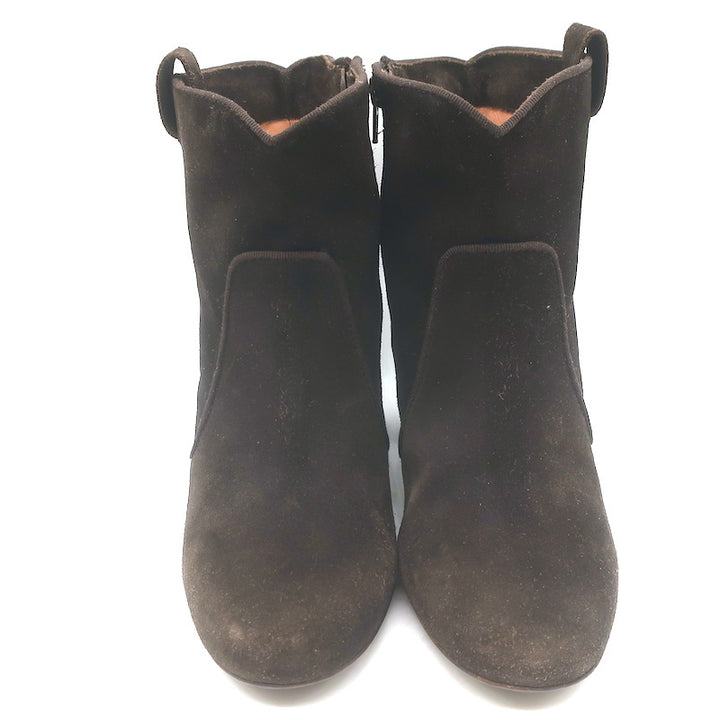 Laurence Dacade Pete Ankle Boots Dark Brown Suede Size 41