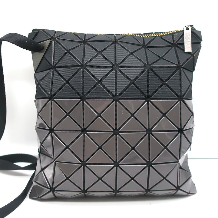 Bao Bao Issey Miyake Prism Two-Tone Crossbody Bag Gray/Black