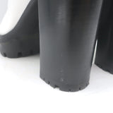 Gianvito Rossi Martis Platform Combat Boots White Leather Size 37.5